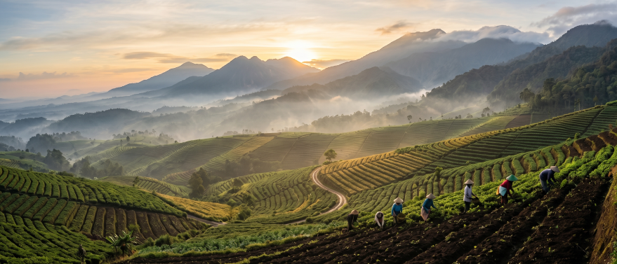 Authentic West Java Volcanic Soil Sourcing Fields